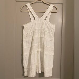 Dra white embroidered dress size s